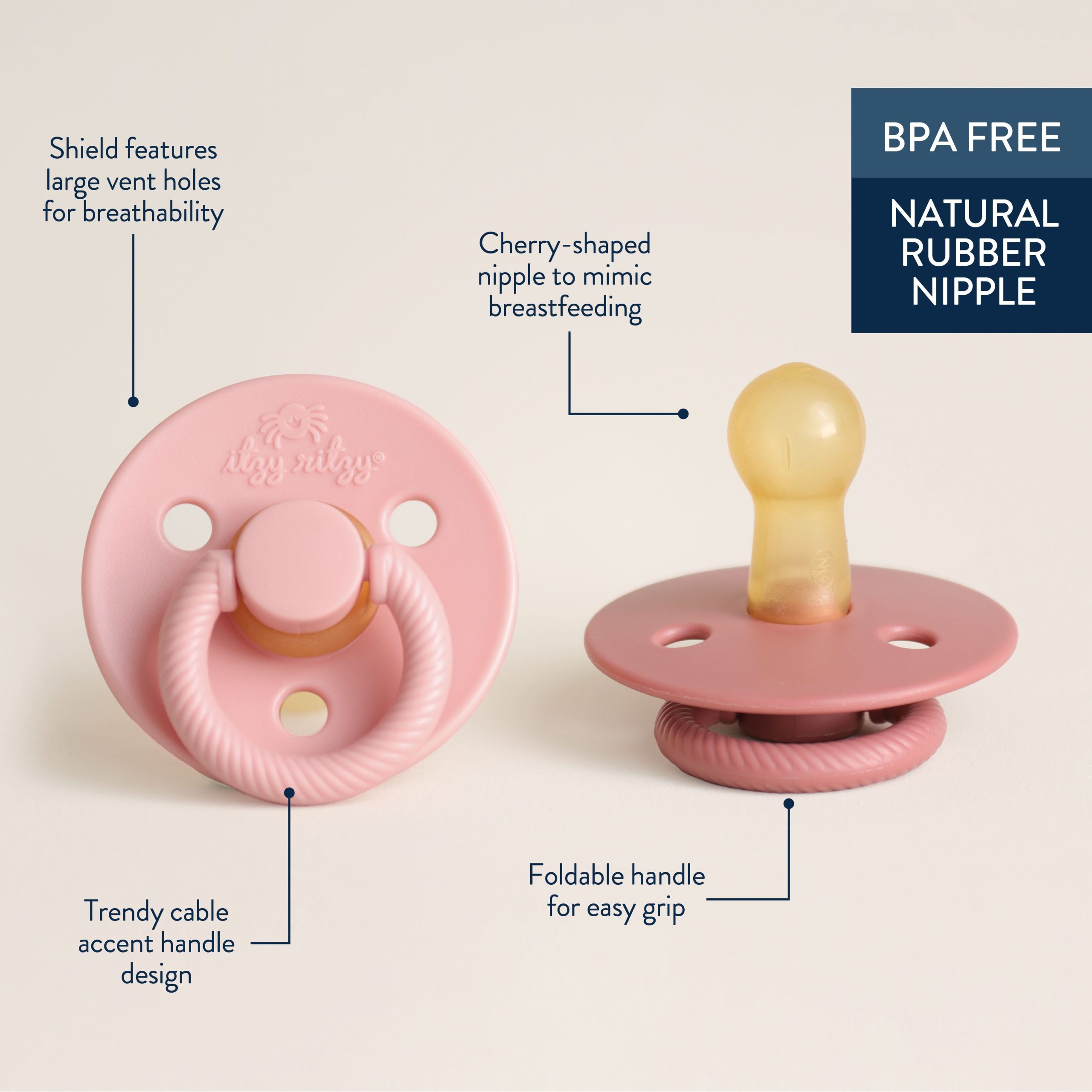 Itzy Soother™ Natural Rubber Pacifier - 0-6M - Image 17