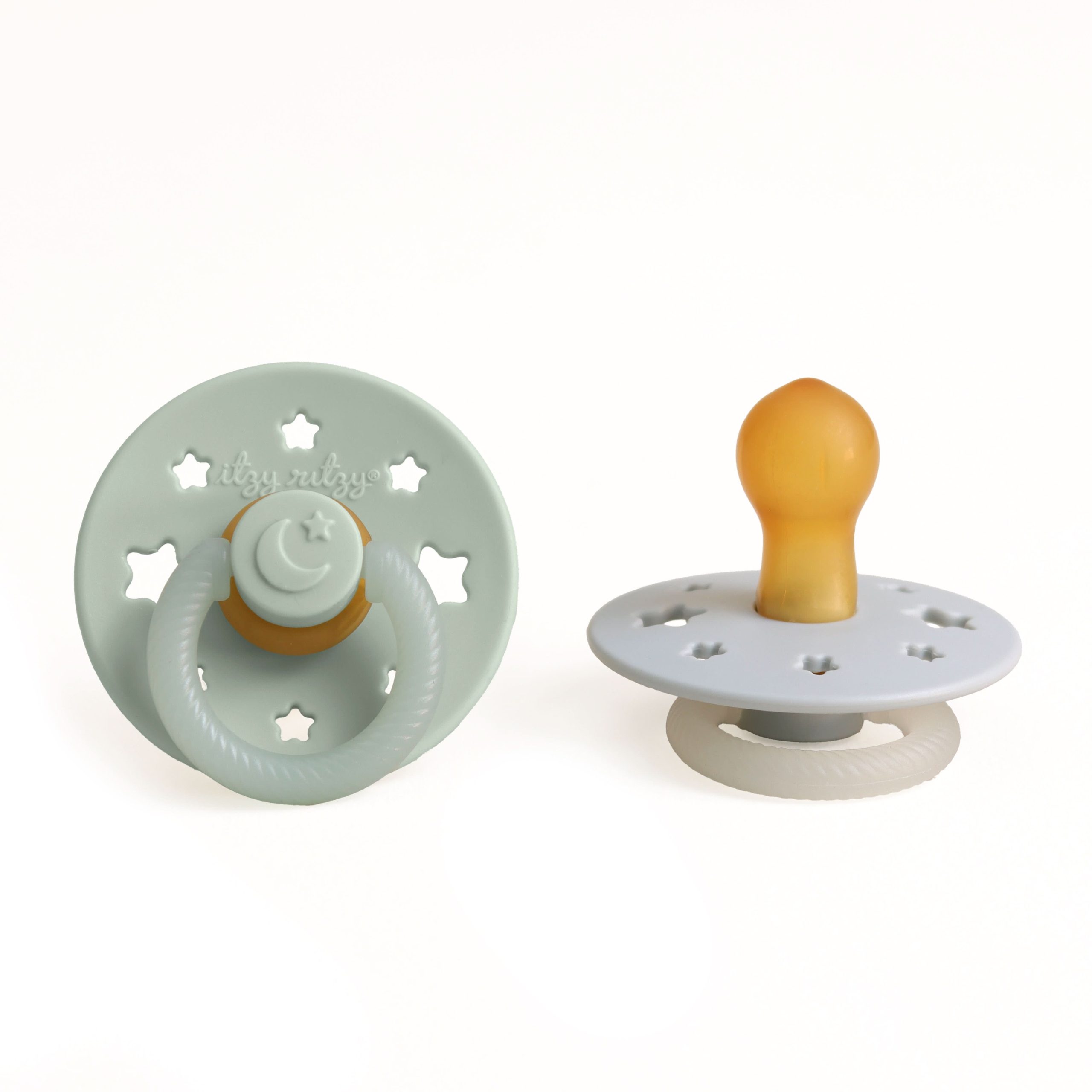 Itzy Soother™ Glow in the Dark Natural Rubber Pacifier - 0-6M - Image 5