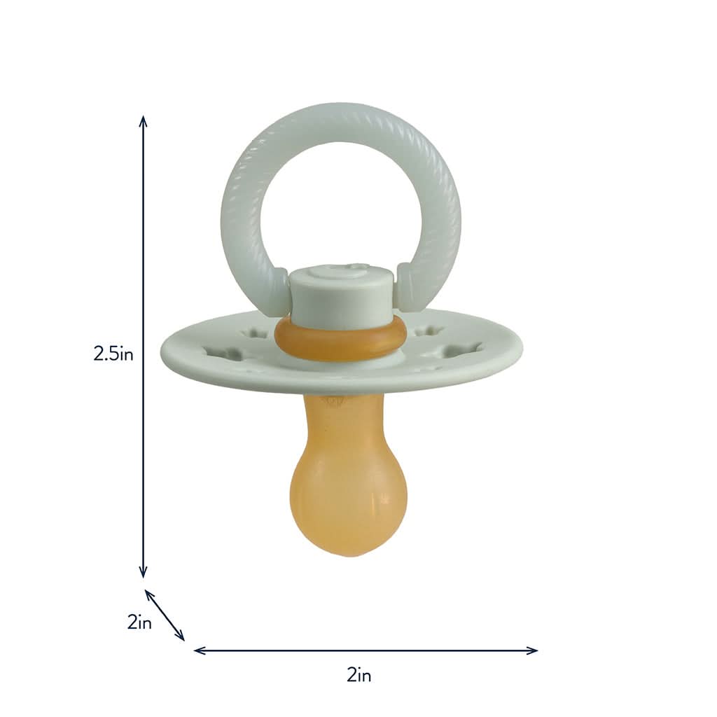 Itzy Soother™ Glow in the Dark Natural Rubber Pacifier - 0-6M - Image 8