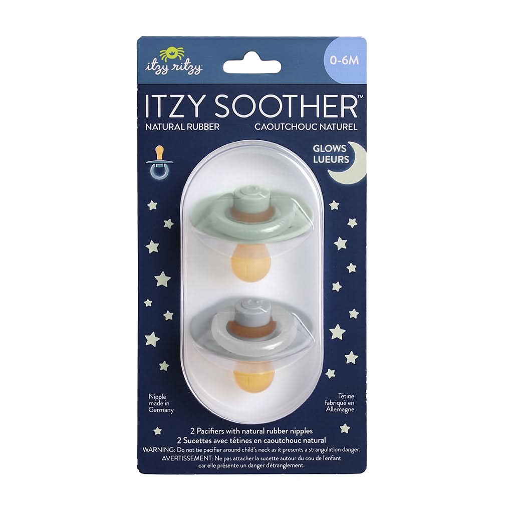 Itzy Soother™ Glow in the Dark Natural Rubber Pacifier - 0-6M - Image 9