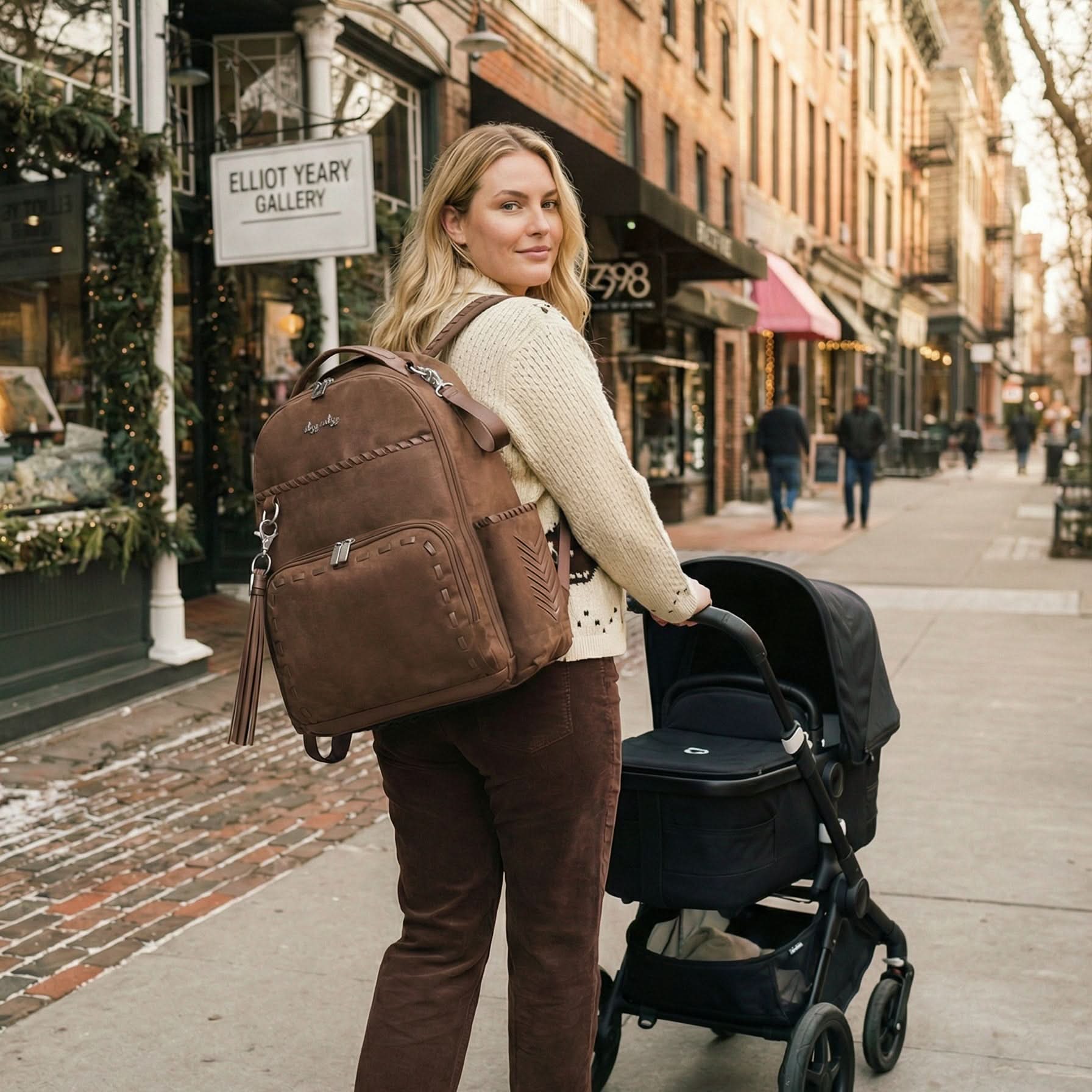 Boss Plus™ Large Diaper Bag Backpack - Aspen - Image 6